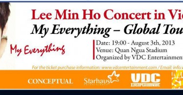 Live show Lee Min Ho Concert in Vietnam